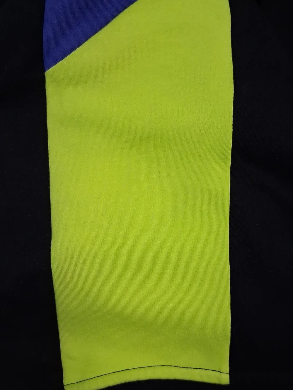 Polo by Ralph Lauren Black Track Jacket with Orange Logo and Blue/Green Accents